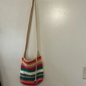 The Sak Bohemian Multi-Colored Striped Shoulder Bag